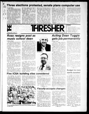 The Rice Thresher (Houston, Tex.), Vol. 68, No. 27, Ed. 1 Thursday, March 26, 1981