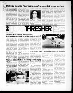 Primary view of object titled 'The Rice Thresher (Houston, Tex.), Vol. 70, No. 14, Ed. 1 Friday, November 19, 1982'.
