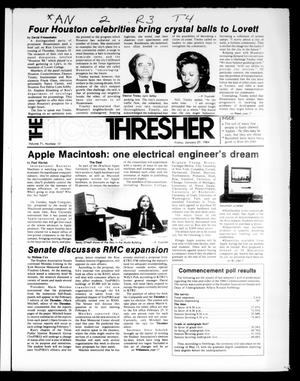Primary view of object titled 'The Rice Thresher (Houston, Tex.), Vol. 71, No. 17, Ed. 1 Friday, January 27, 1984'.