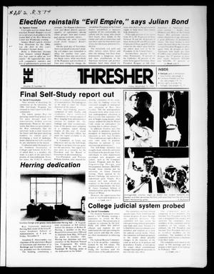 Primary view of object titled 'The Rice Thresher (Houston, Tex.), Vol. 72, No. 13, Ed. 1 Friday, November 16, 1984'.