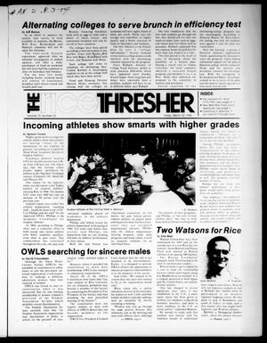 The Rice Thresher (Houston, Tex.), Vol. 72, No. 33, Ed. 1 Friday, March 22, 1985