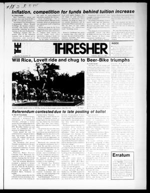 The Rice Thresher (Houston, Tex.), Vol. 72, No. 39, Ed. 1 Tuesday, April 16, 1985
