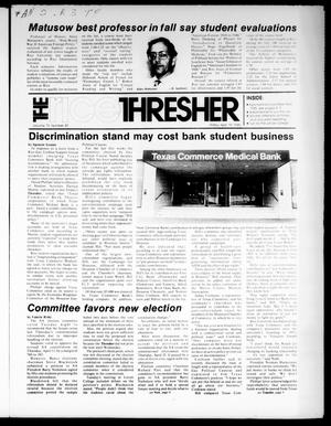 The Rice Thresher (Houston, Tex.), Vol. 72, No. 40, Ed. 1 Friday, April 19, 1985