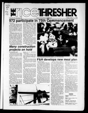 The Rice Thresher (Houston, Tex.), Vol. 75, No. 28, Ed. 1 Friday, May 13, 1988