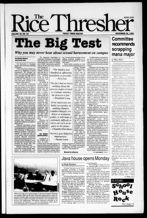 The Rice Thresher (Houston, Tex.), Vol. 78, No. 18, Ed. 1 Friday, November 30, 1990