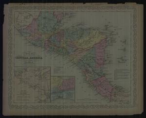 A new map of Central America / by J.L. Hazzard ; engrd. by Th. Leonhardt.