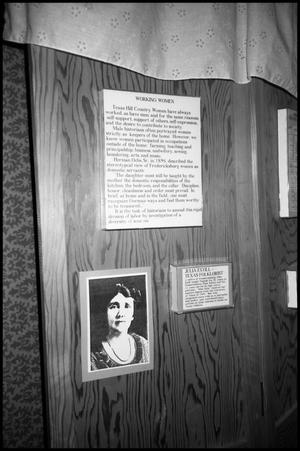Primary view of object titled '[Photograph of an Exhibit in Gillespie County Historical Society]'.