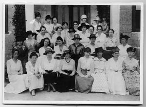 Primary view of object titled '[Group of Women in Sunday Dress]'.