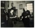Photograph: [Photograph of Admiral Nimitz Presenting Sword to Julia Estell]