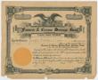 Thumbnail image of item number 1 in: '[Stock Share Certificate From Farmers & Citizens Savings Bank]'.