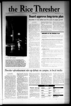 The Rice Thresher (Houston, Tex.), Vol. 85, No. 14, Ed. 1 Friday, January 16, 1998