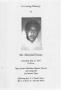 Thumbnail image of item number 1 in: '[Funeral Program for Marshall Evans, July 31, 1993]'.