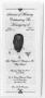 Thumbnail image of item number 1 in: '[Funeral Program for Clifford J. Thompson, Sr., May 24, 2001]'.