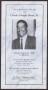 Thumbnail image of item number 1 in: '[Funeral Program for Charles Dwight Burns, Sr., March 25, 2002]'.