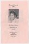 Pamphlet: [Funeral Program for Addie B. Jackson, May 7, 1987]