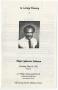 Thumbnail image of item number 1 in: '[Funeral Program for Sylvester Johnson, May 10, 1993]'.