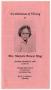 Primary view of [Funeral Program for Marjorie Brewer King, November 26, 1994]