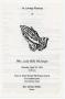 Primary view of [Funeral Program for Lula Belle McIntyre, April 19, 1993]