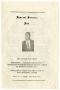 Primary view of [Funeral Program for Rolie McKnight, January 18, 1973]