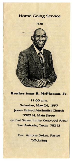 [Funeral Program for Isaac R. McPherson, Jr., May 24, 1997]