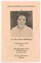Primary view of [Funeral Program for Bessie Mae Millholand, March 25, 1994]