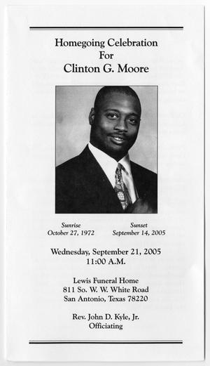 [Funeral Program for Clinton G. Moore, September 21, 2005]