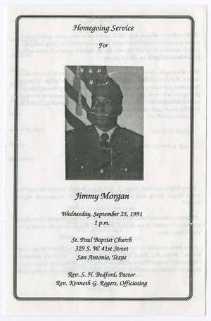 [Funeral Program for Jimmy Morgan, September 25, 1991]