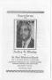 Thumbnail image of item number 1 in: '[Funeral Program for Audley E. Mosley, July 22, 1964]'.