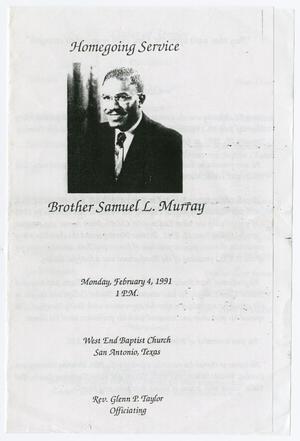 [Funeral Program for Samuel L. Murray, February 4, 1991]