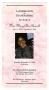 Pamphlet: [Funeral Program for Mary Alice Pannell, December 11, 2004]