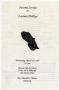 Pamphlet: [Funeral Program for Lavinia Phillips, March 26, 1997]