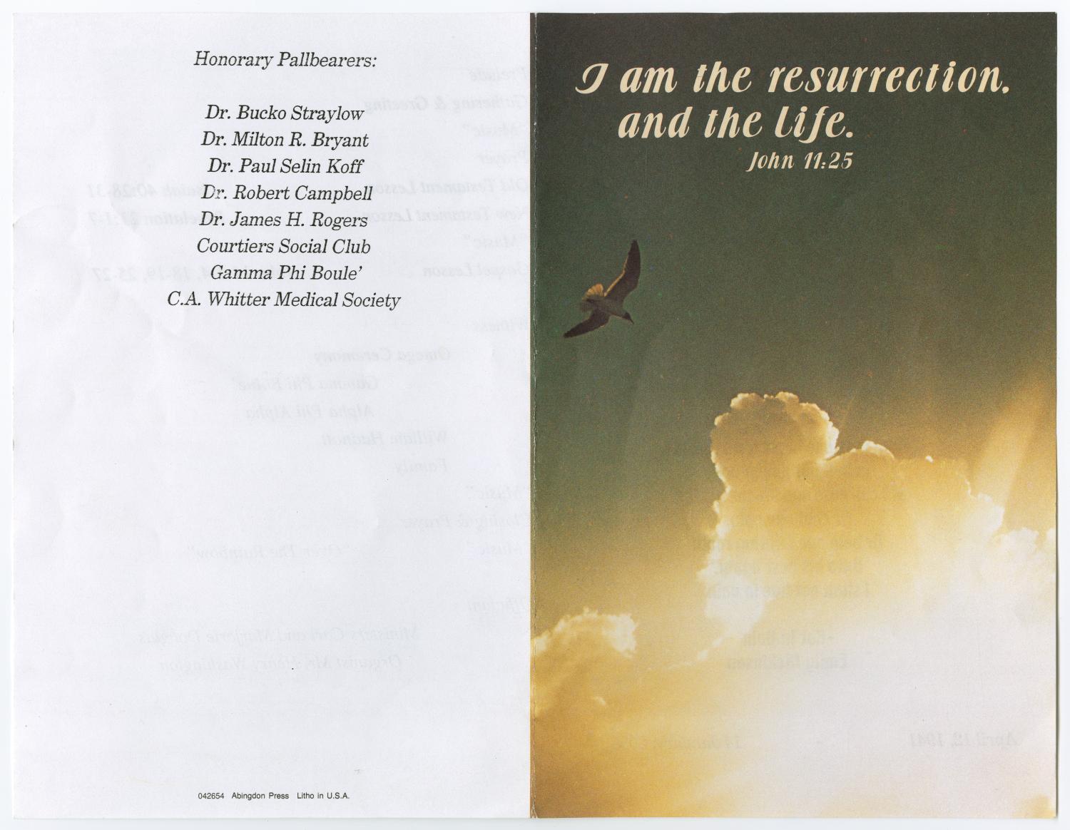 [Funeral Program for Melvin Douglas Smith, January 16, 2008]
                                                
                                                    [Sequence #]: 3 of 9
                                                
