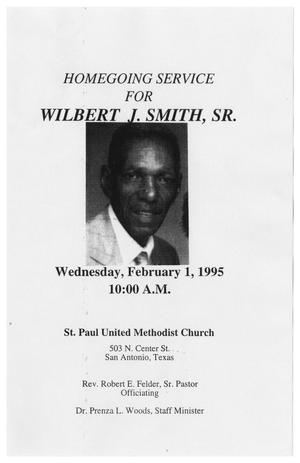 [Funeral Program for Wilbert J. Smith, Sr., February 1, 1995]