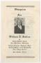 Thumbnail image of item number 1 in: '[Funeral Program for William N. Sutton, September 3, 1971]'.
