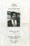 Primary view of [Funeral Program for Freddie Taylor, June 1, 1991]