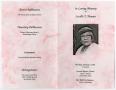Thumbnail image of item number 3 in: '[Funeral Program for Lucille T. Thomas, February 5, 1998]'.