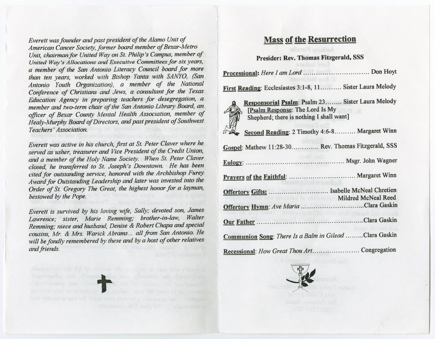 [Funeral Program for Everett L. Turbon, March 14, 2002]
                                                
                                                    [Sequence #]: 3 of 5
                                                