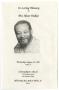 Primary view of [Funeral Program for Alton Walker, August 13, 1997]