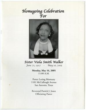 [Funeral Program for Viola Smith Walker, May 16, 2005]