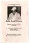 Primary view of [Funeral Program for Nellie Sewell Warren, December 16, 2000]
