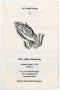 Pamphlet: [Funeral Program for Lillian Weathersby, August 31, 1991]