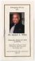 Primary view of [Funeral Program for Samuel L. White, October 22, 2003]