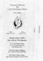 Thumbnail image of item number 1 in: '[Funeral Program for Verile McGarity Wilborn, April 9, 2002]'.