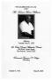 Pamphlet: [Funeral Program for Horace Mann Williams, May 31, 2005]