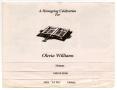 Pamphlet: [Funeral Program for Olevia Williams, December 1, 1998]