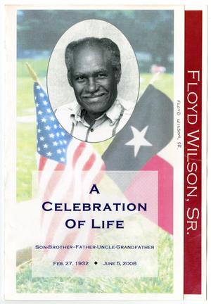 [Funeral Program for Floyd Wilson, Sr., June 13, 2008]