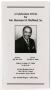 Thumbnail image of item number 1 in: '[Funeral Program for Herman H. Wolford, Sr., October 13, 2006]'.