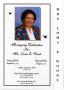 Pamphlet: [Funeral Program for Loma E. Woods, August 10, 2007]
