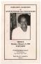 Primary view of [Funeral Program for Ruth Rosie Nell Toliver Woods, February 8, 1999]