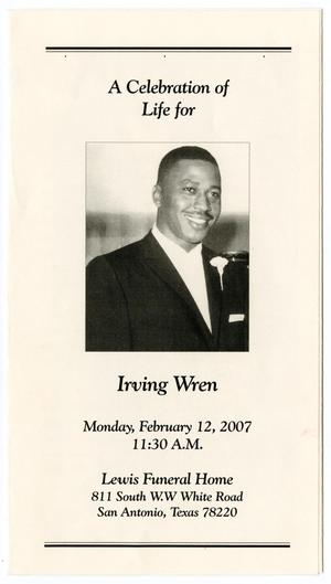 [Funeral Program for Irving Wren, February 12, 2007]